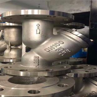 316L不锈钢Y型法兰过滤器GL41H 64RLDN40法兰过滤器