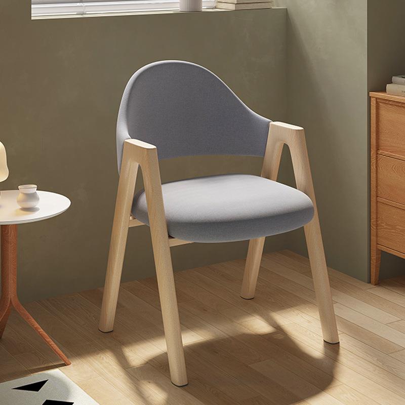 靠背餐桌椅子家用餐椅现代简约书桌凳子阳台休闲轻奢洽谈扶手椅