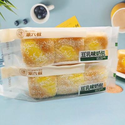 潮六叔炙烤肉松豆乳味面包办公室下午茶追剧早餐代餐充饥休闲零食