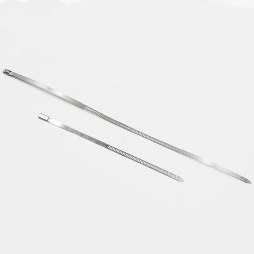 304自锁扎带金属4.6mm*300mm标牌绑带电缆卡扣阶梯扎带不锈钢扎带