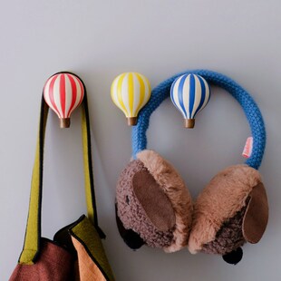 精选BERCEAU热气球挂钩柜门拉手创意树脂免打孔可爱玄关儿童房装