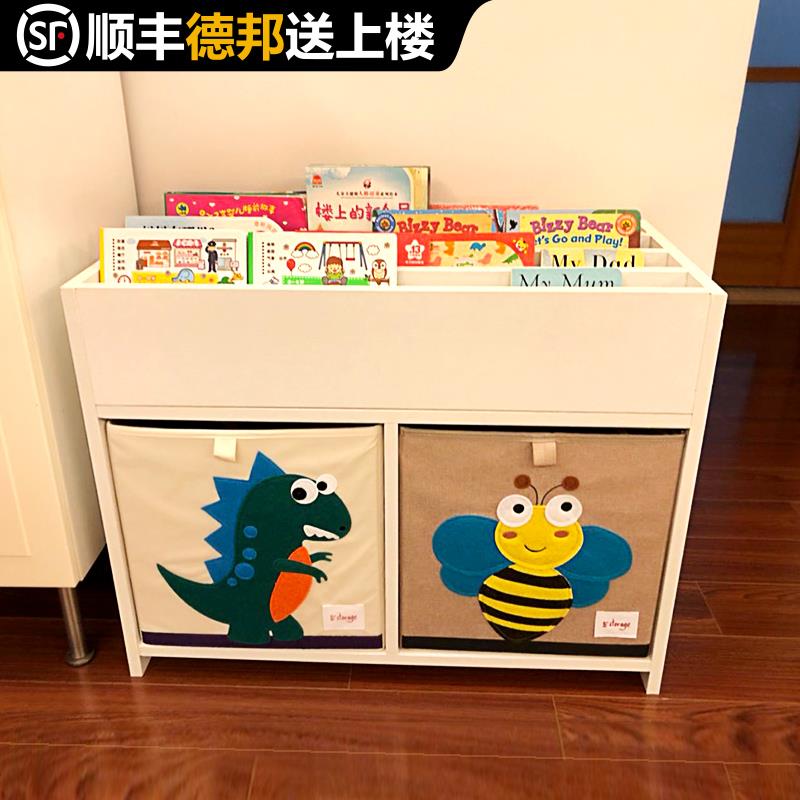 儿童书架儿绘本架收纳宝宝书架简易落地简约现代幼儿园经济型