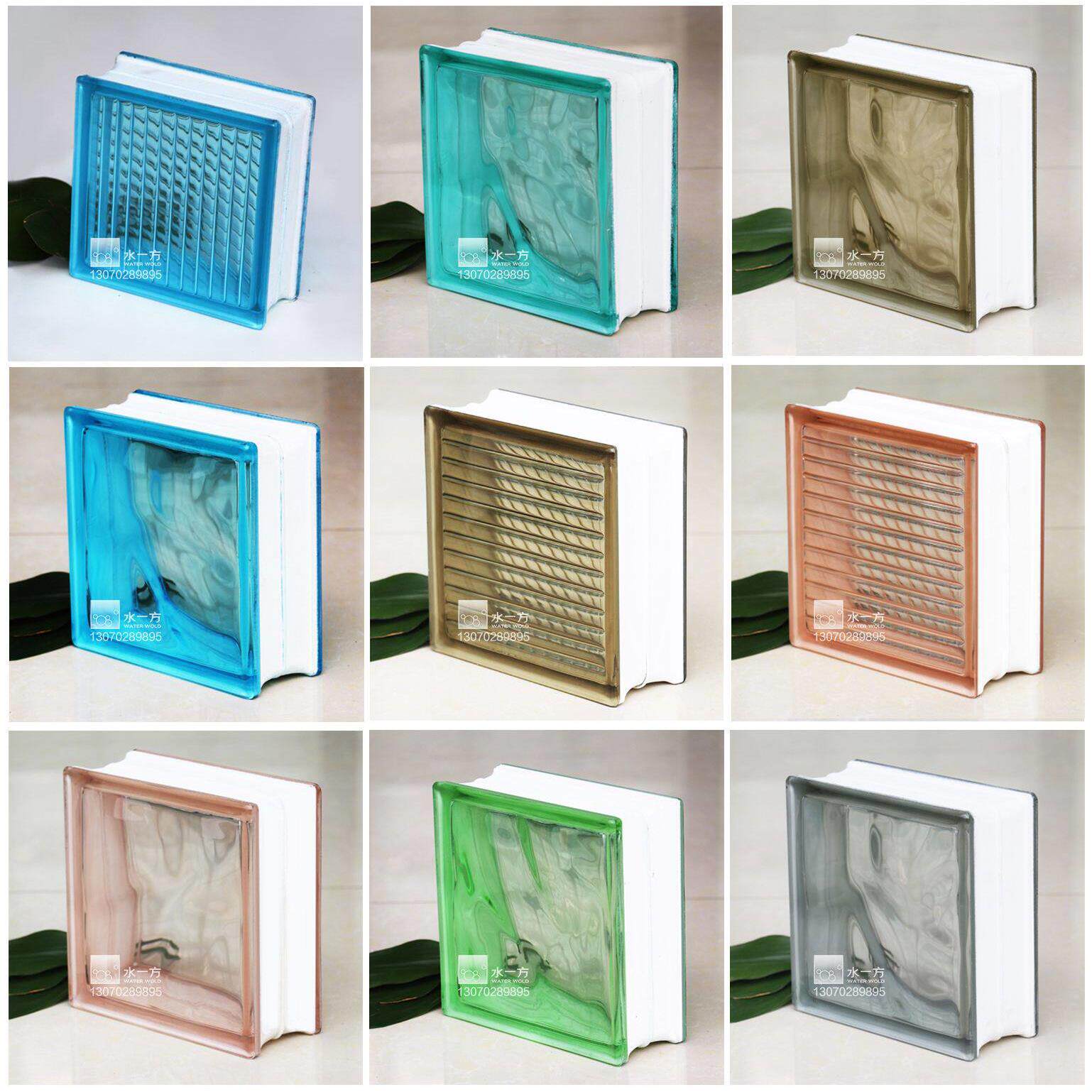 原彩本色空心玻璃砖 可用于室外日晒雨淋不会掉色背景墙室内卧室