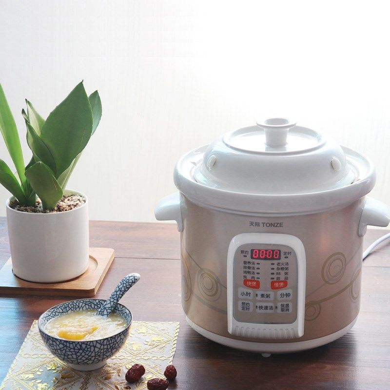 天际快炖电炖锅2/3/4/5L全自动煮粥煲汤锅陶瓷多功能家用电炖炖锅