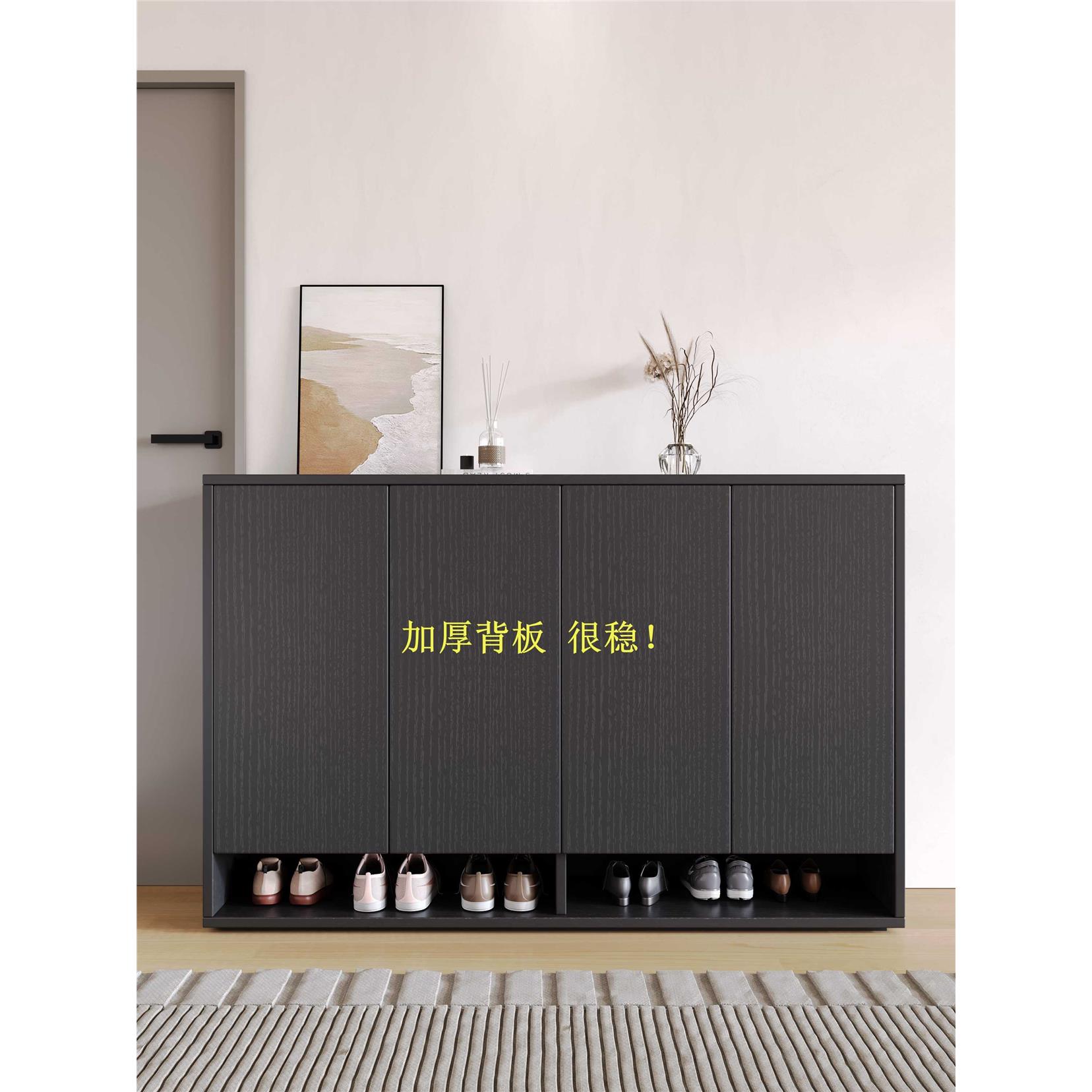 实木鞋柜家用门口定制大容量一体靠墙玄关柜储物柜楼道电梯口鞋架