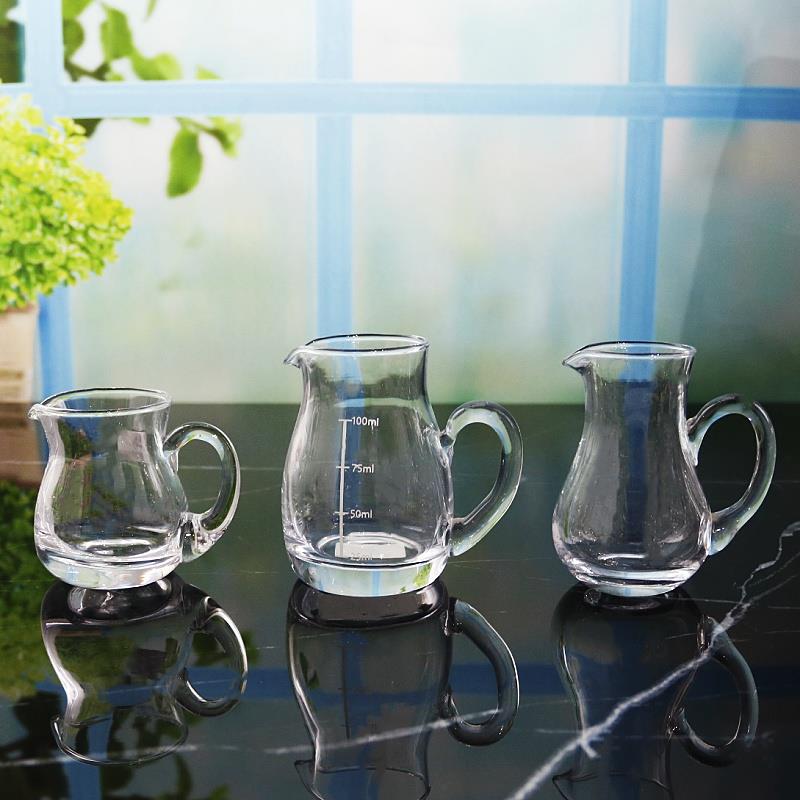 加厚玻璃分酒器白酒家用带刻度商用酒壶洋酒红酒酒勺饭店用量酒杯