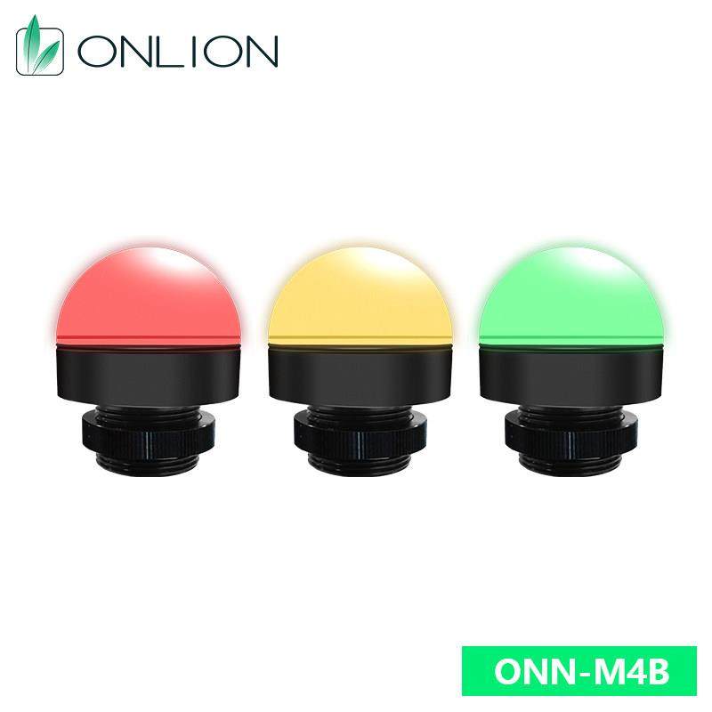 ONN欧恩防水三色灯指示灯防潮LED警示灯球小型设备报警灯 M4B-50
