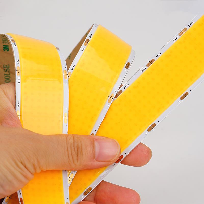 COB灯带24v低压超宽自粘嵌入式铝条型材客厅吊顶办公灯超亮1600珠