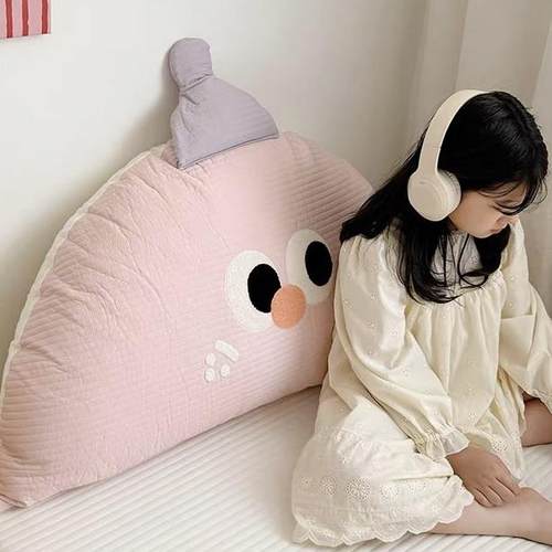 可爱卡通床头大靠垫儿童房卧室床上靠枕腰靠背垫子卧室软包可拆洗