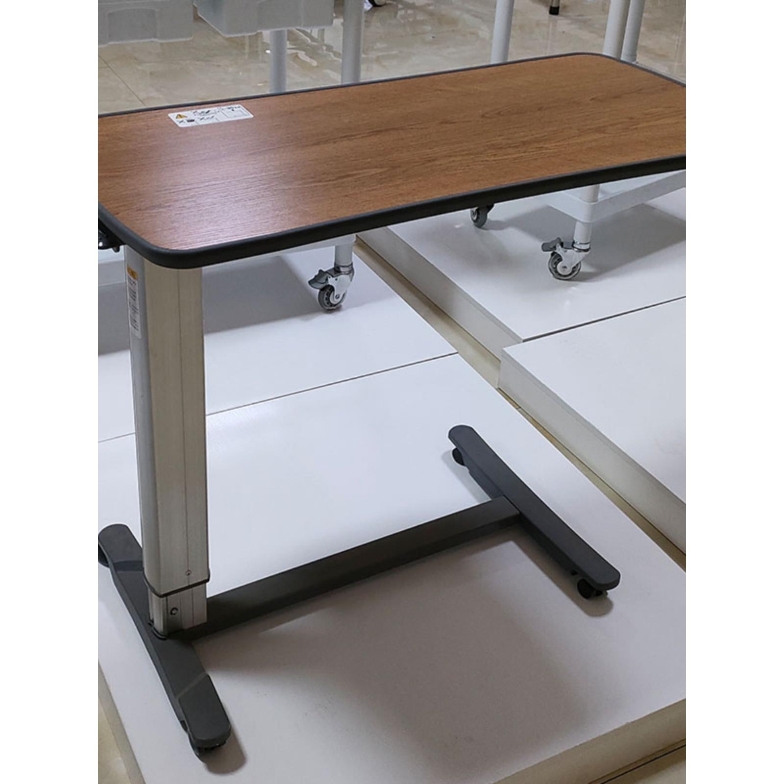 abs升降老人餐桌带轮护理桌 过床桌笔记本电脑床边桌医用移动餐桌