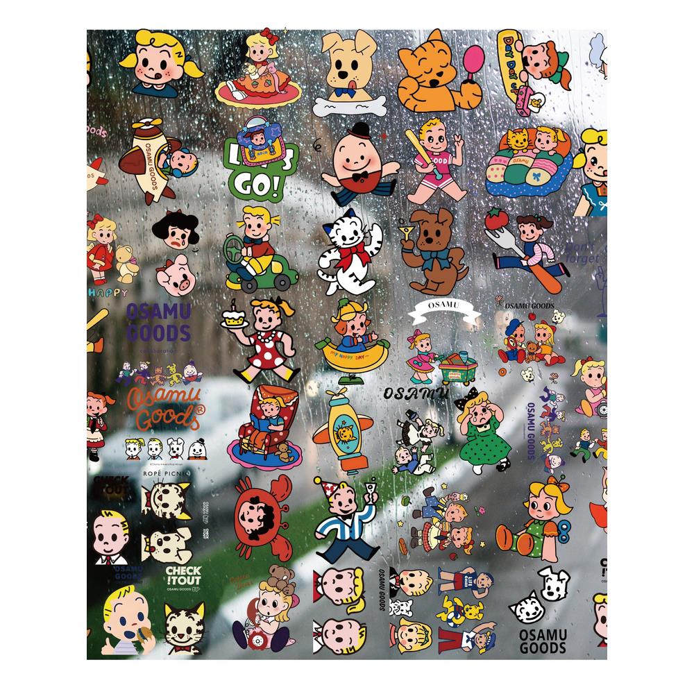 原田治UV转印贴个性水晶标签户外防水头盔装饰图案贴纸