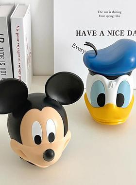 存钱罐可爱卡通米奇头唐老鸭桌面小摆件生日礼物家居软装装饰摆设