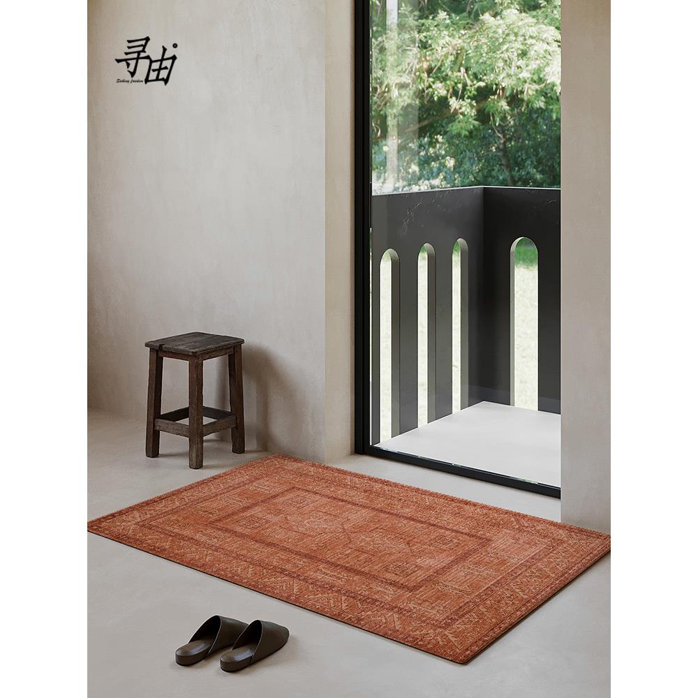寻由埃特勒塔民族风覆古入户门地垫进门客厅玄关地毯家用耐脏防滑