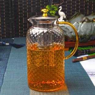 家用花茶水壶耐高温加厚耐热过滤水壶煮茶壶器 玻璃泡茶壶茶具套装