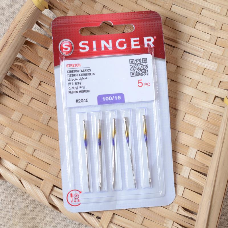 家用电动缝纫机多功能原装进口胜家机针弹力针织面料防跳类似蓝针