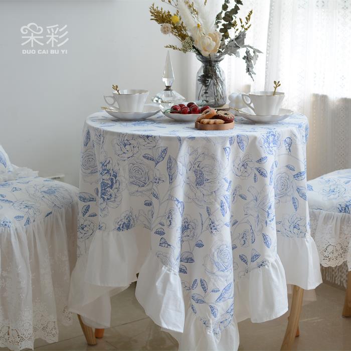 法式高级感法式桌布i轻奢ns田园风茶几长方形正方形定制餐装饰