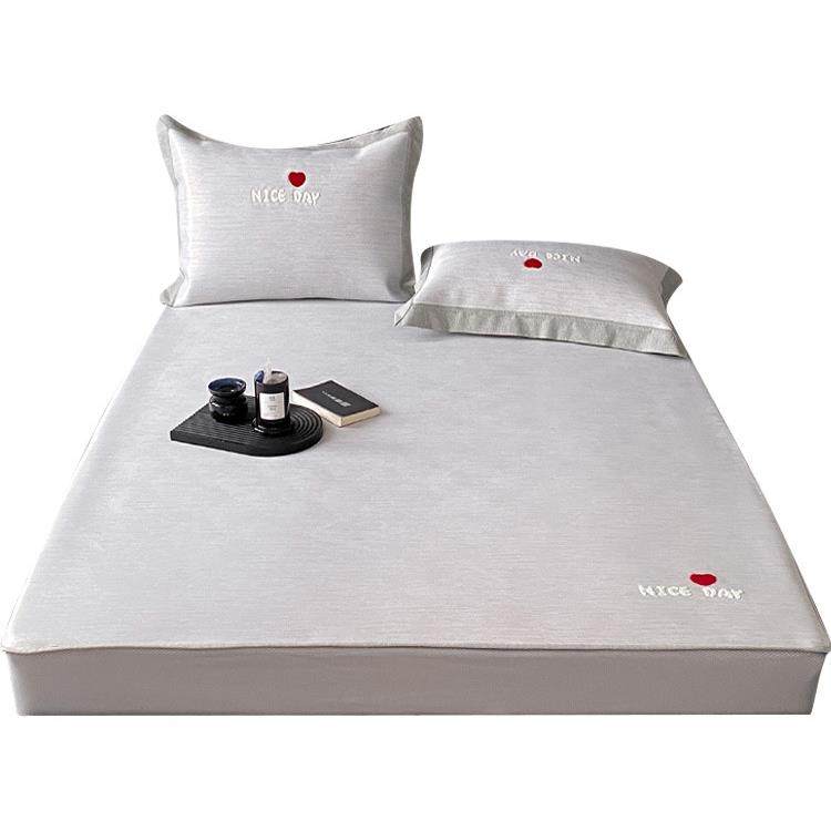 J6DAA类华夫格透气冰丝凉席夏天新款可折叠机洗床笠三件套学生宿,床上用品,冰丝席,淘宝优惠券,粉丝福利购,淘宝优惠卷