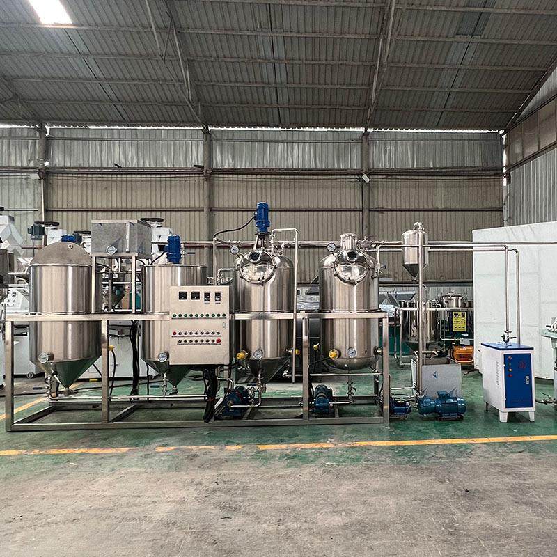 不锈钢大豆油精炼机全自动花生油三罐精炼机食用油提炼加工生产线,农机/农具/农膜,农产品加工设备,淘宝优惠券,粉丝福利购,淘宝优惠卷