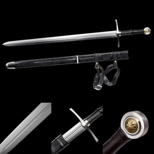 S级特推先锋骑士阔刃剑欧洲剑西洋剑中世纪骑砍天国拯救,未开刃