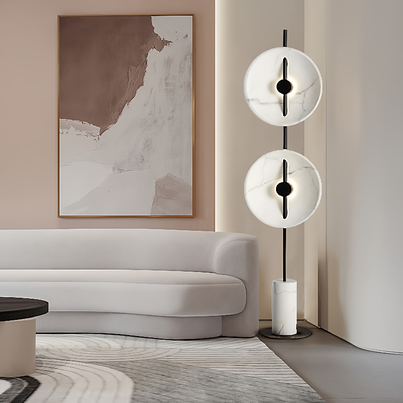 北欧大理石客厅装饰家用简约现代艺术卧室创意书房样板房落地灯