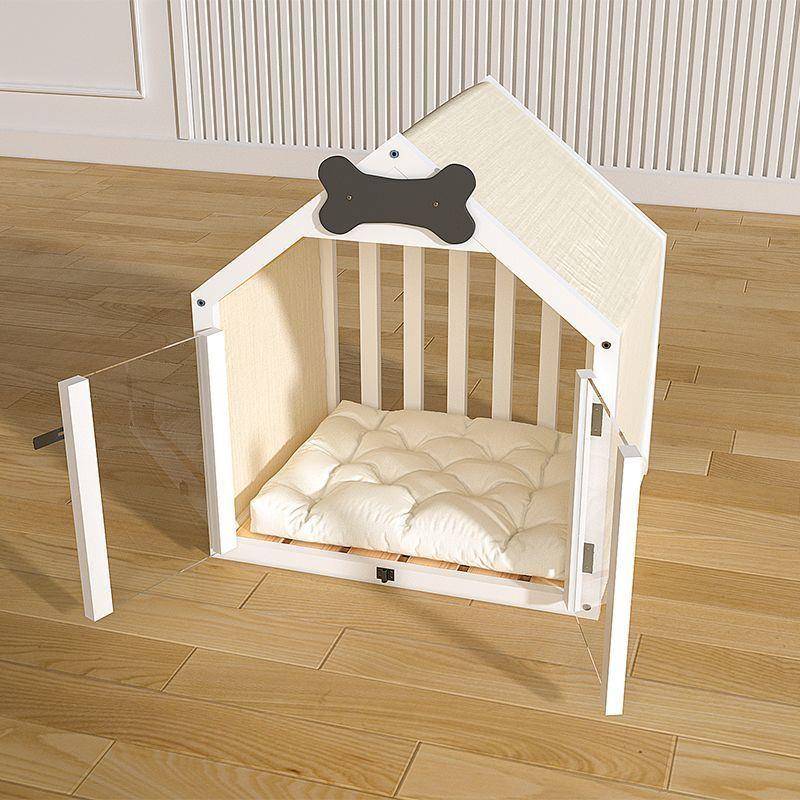 狗屋室内实木狗窝笼房子中小型犬四季通用可拆洗猫窝宠物床比熊
