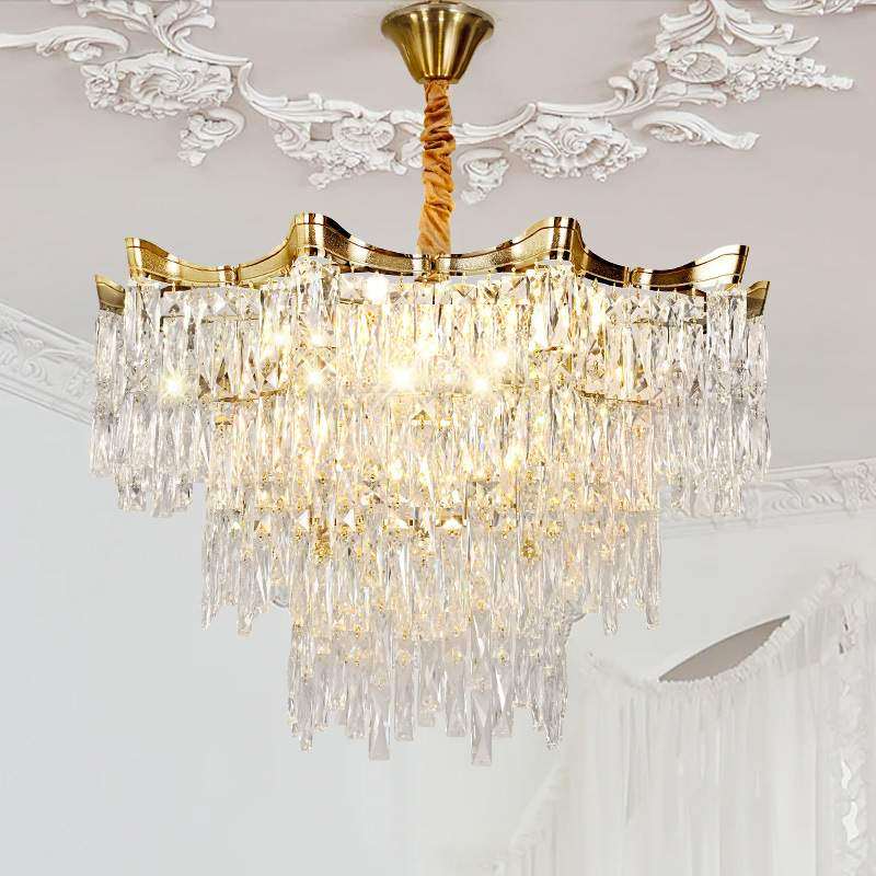 法式水晶吊灯现代轻奢客厅大灯高档主卧室灯高级感餐厅中山灯具厂,3C数码配件,USB灯,淘宝优惠券,粉丝福利购,淘宝优惠卷