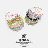 韩版 新款 彩色防滑发绳女基础百搭不伤发头绳高颜值扎头发皮筋发圈