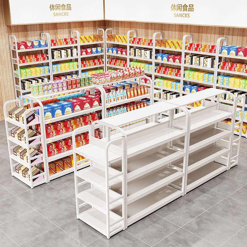 超市货架中岛柜双面展示台展示架多层零食架化妆品展柜流水台其他