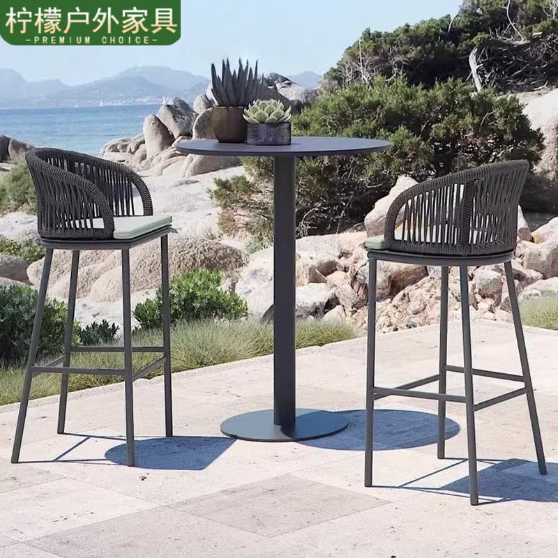户外铝合金桌椅防水防晒庭院露天