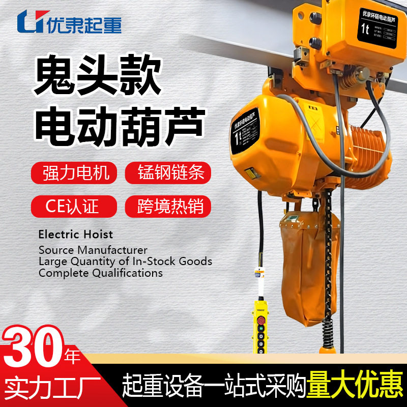 电动葫芦厂家定制2吨环链380V220V运行式链条起重电葫芦