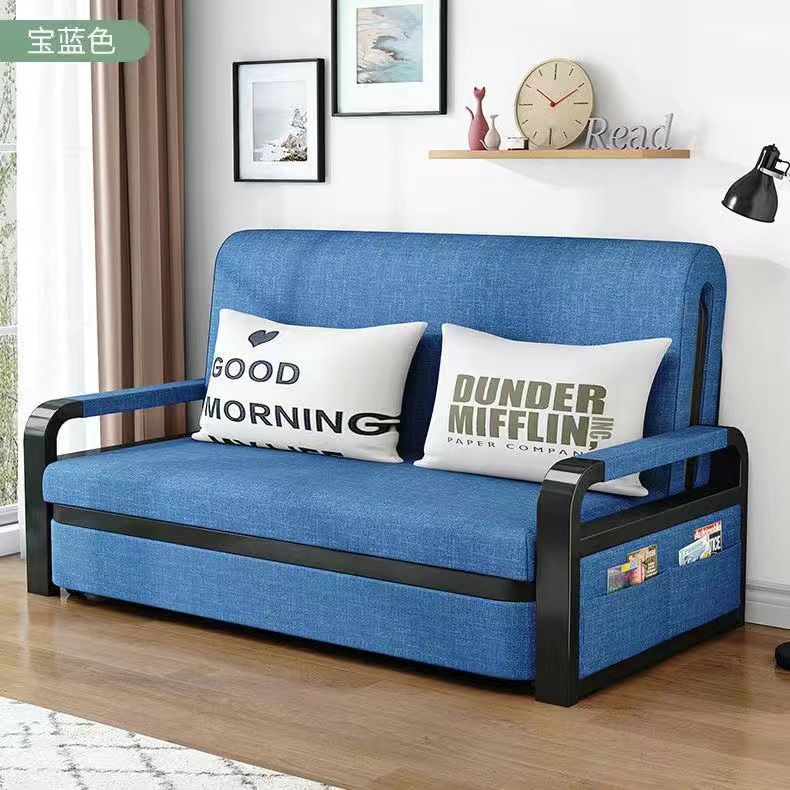 小户型布艺伸缩折叠沙发床