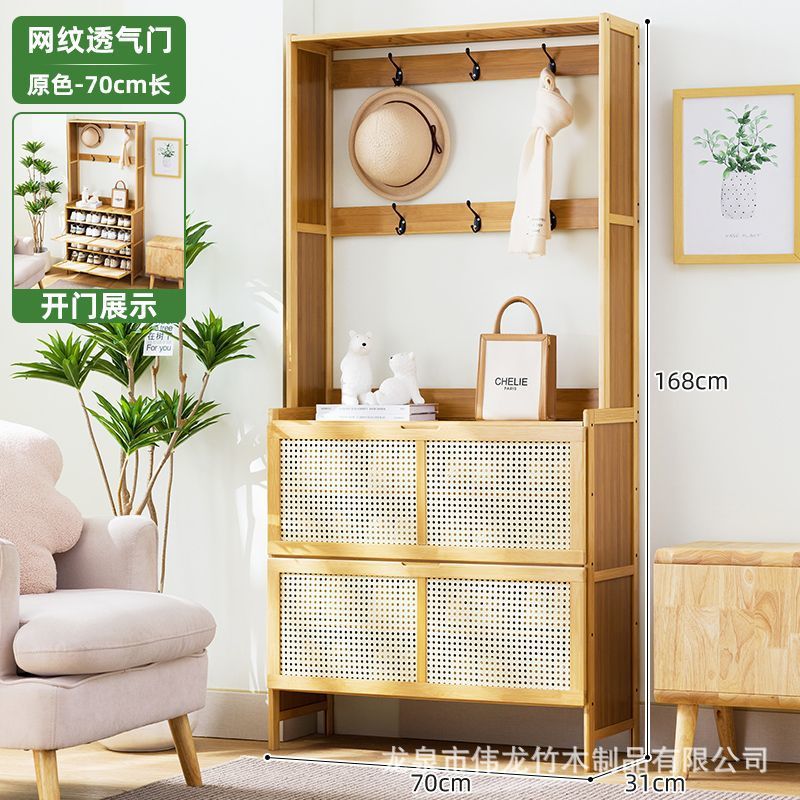 鞋柜门口入户玄关柜入门柜加粗简易收纳柜防尘透气多功能透气防尘