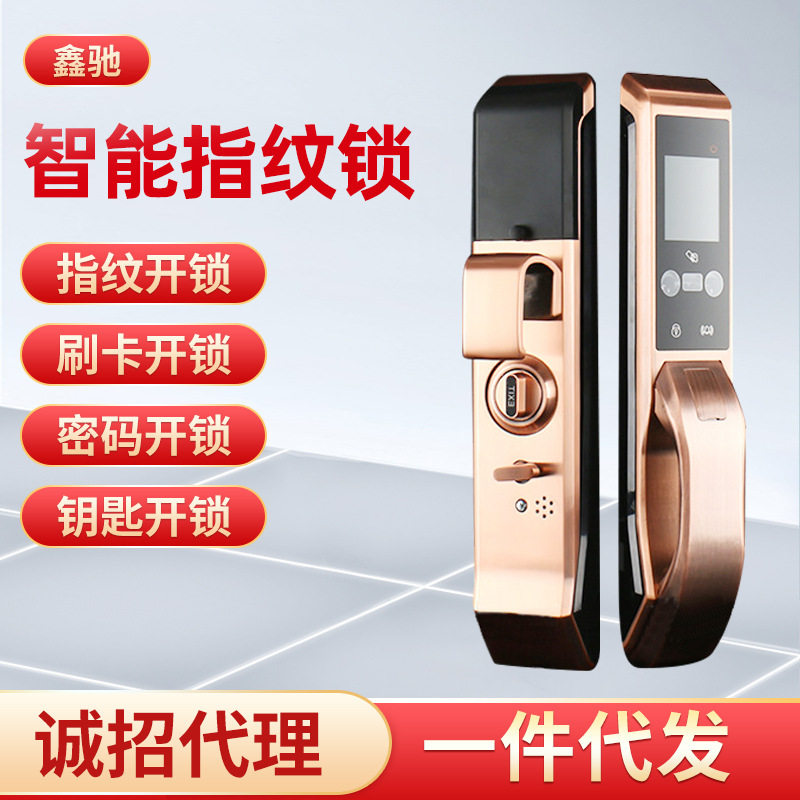 家用进户门全自动指纹密码智能锁
