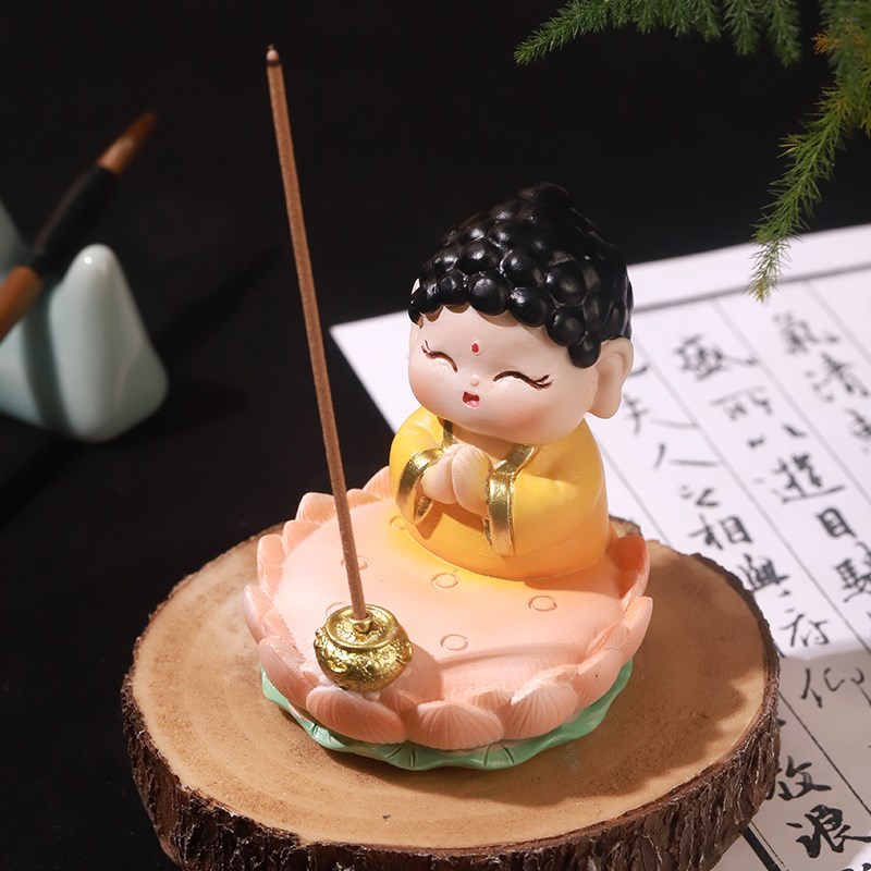 小神仙插香底座摆件客厅卧室檀香熏香安插底托茶道家用静心香座