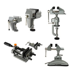 赛科精密台虎钳小型迷你工作台木工向支架吸盘台钳桌虎钳