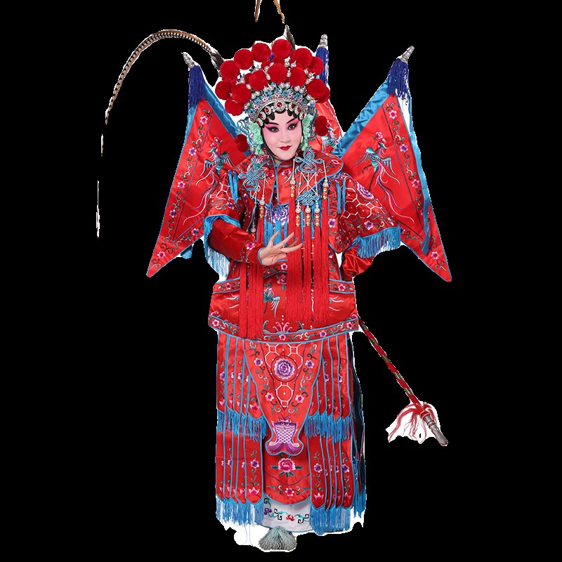 现货速发普机靠 京剧戏曲古装演出活动服装刀马旦穆桂英挂帅武旦