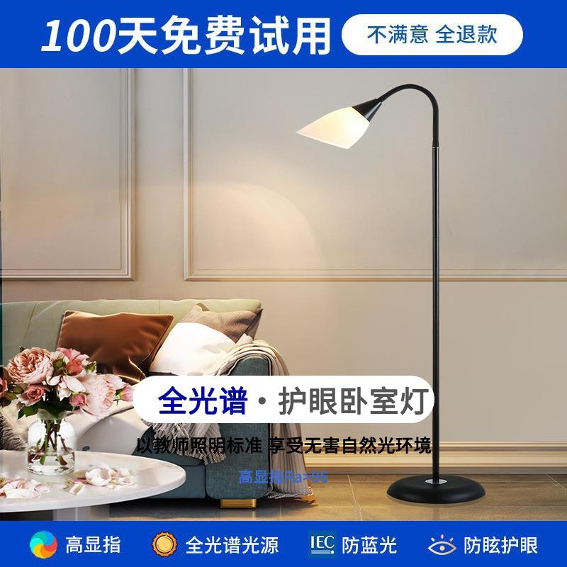 落地灯ins风客厅沙发旁立式灯具北欧现代简约卧室床头遥控LED台灯