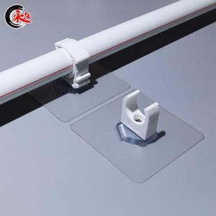 家用离墙管卡子管夹多用途电线水管固定抱箍 免打孔管卡强力自粘式