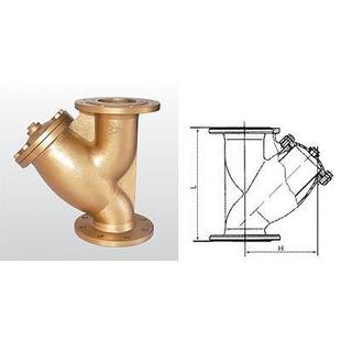 正品 专卖店 埃美柯603黄铜加厚耐高温法兰过滤器排污阀DN80 3寸
