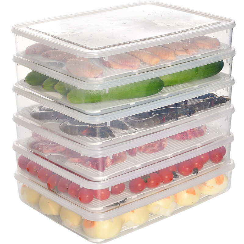 冰箱冷冻冻肉冻虾肉类收纳盒塑料食物食品级饺子专用保鲜盒储肉盒,3C数码配件,USB多功能数码宝,淘宝优惠券,粉丝福利购,淘宝优惠卷
