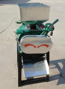 黄小型五杂粮对辊破碎机 瓣豆破机 粮油店谷大豆挤ONY扁机