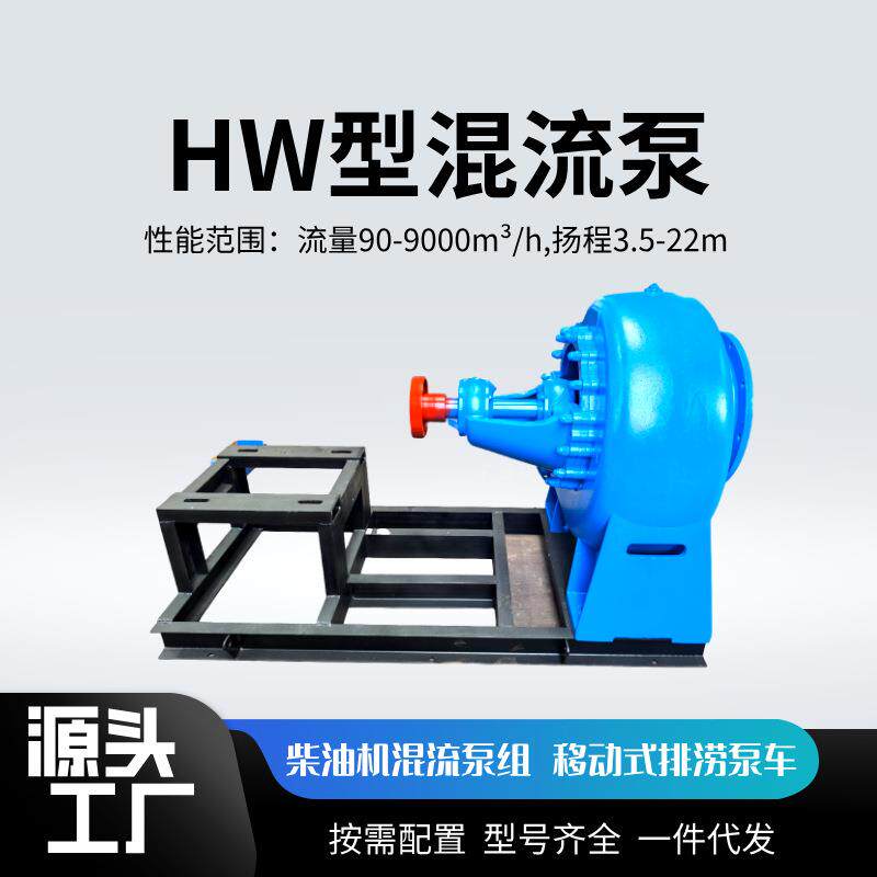 速发源头工厂卧式口径350大流量1000方扬程8米水库排水船坞抽水混
