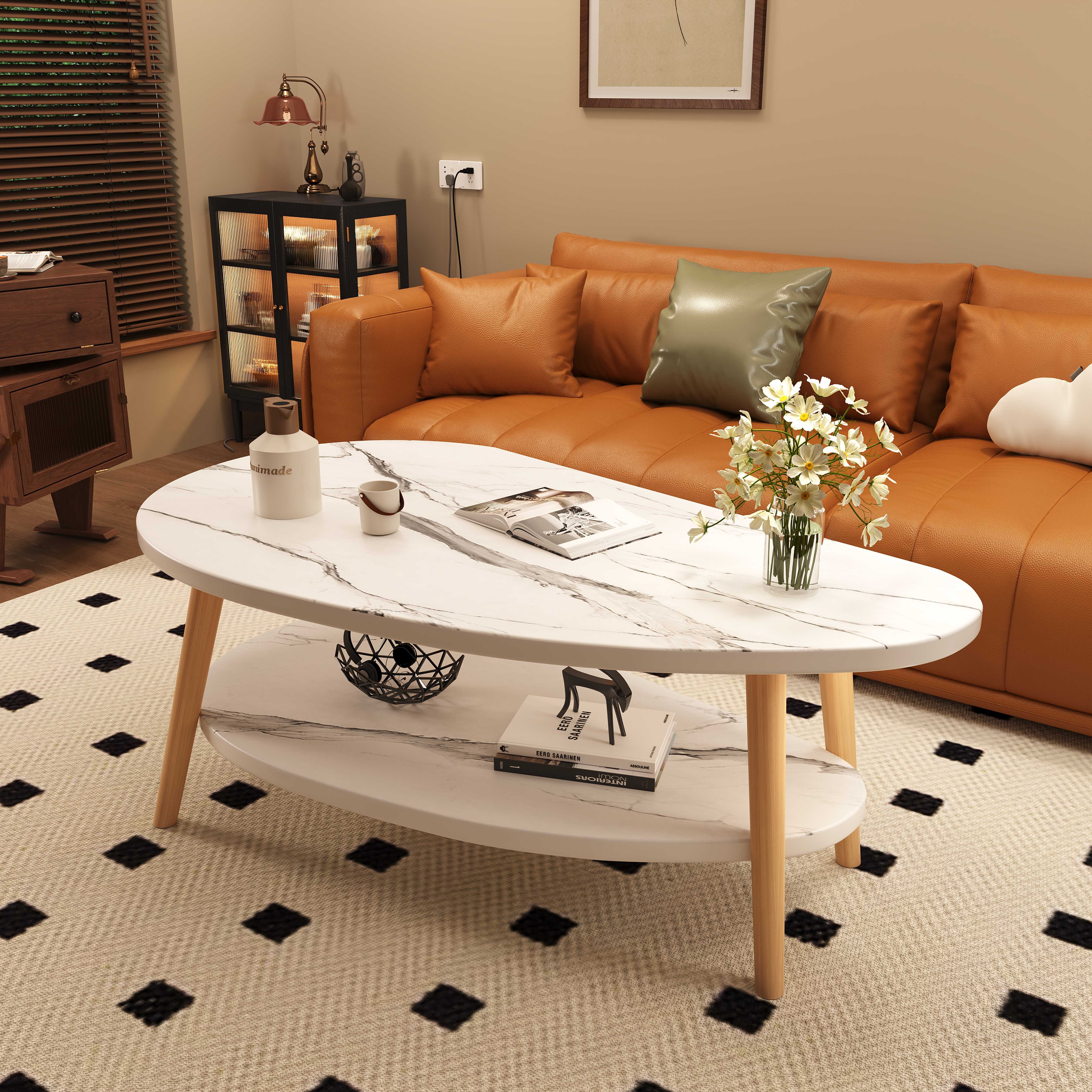 速发寻台个性创意家具小024新款小户型轻奢高级感桌实木茶几几2茶