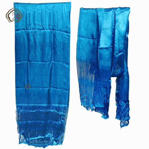 速发藏族哈达西藏色品真丝提花吉祥七彩饰哈达黄橙蓝绿红白色00*5