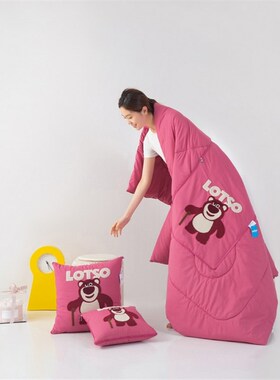 特大码180*220四季款空调被抱枕被子两用午睡枕头V被汽车载办公室