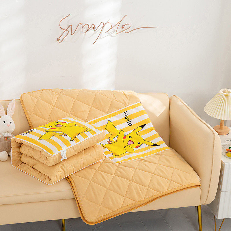 皮卡丘车上抱枕被子m两用可爱办公室午睡枕头靠枕靠垫可折叠空调,居家布艺,抱枕被,淘宝优惠券,粉丝福利购,淘宝优惠卷