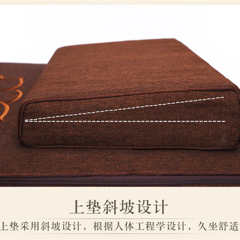 打坐垫禅修垫家用拜佛垫子跪拜静坐禅G垫加厚亚麻蒲团冥想打座坐