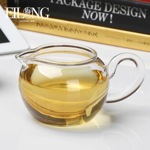 宜龙茶道玻璃g茶具功夫茶具配件加厚耐热玻璃公道杯茶海分茶器