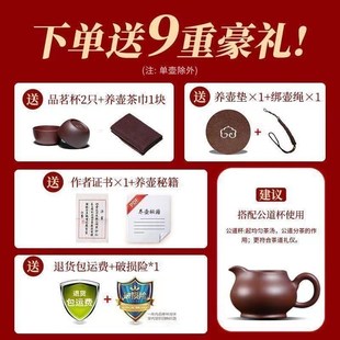 保尔正宗宜兴紫i砂壶名家手工紫泥仿古壶家用泡茶壶功夫茶具大容