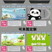 卡通加热鼠标发热垫办公室电脑桌面E垫保暖学生写字学习暖手超大